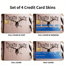 Load image into Gallery viewer, Anime Death Note Credit Card Skins (4-in-1 Pack)