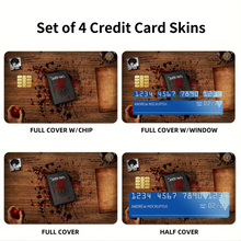 Load image into Gallery viewer, Anime Death Note Credit Card Skins (4-in-1 Pack)