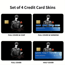 Load image into Gallery viewer, Anime Death Note Credit Card Skins (4-in-1 Pack)
