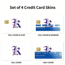 Load image into Gallery viewer, Anime Death Note Credit Card Skins (4-in-1 Pack)