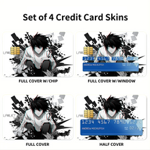 Load image into Gallery viewer, Anime Death Note Credit Card Skins (4-in-1 Pack)