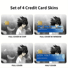 Load image into Gallery viewer, Anime Death Note Credit Card Skins (4-in-1 Pack)