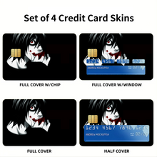 Load image into Gallery viewer, Anime Death Note Credit Card Skins (4-in-1 Pack)