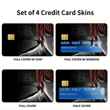 Load image into Gallery viewer, Anime Death Note Credit Card Skins (4-in-1 Pack)