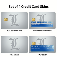 Load image into Gallery viewer, Anime Death Note Credit Card Skins (4-in-1 Pack)