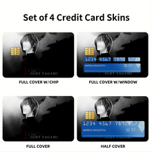 Load image into Gallery viewer, Anime Death Note Credit Card Skins (4-in-1 Pack)