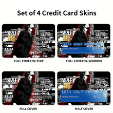 Load image into Gallery viewer, Anime Death Note Credit Card Skins (4-in-1 Pack)