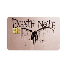 Load image into Gallery viewer, Anime Death Note Credit Card Skins (4-in-1 Pack)