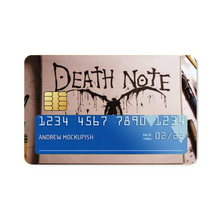 Load image into Gallery viewer, Anime Death Note Credit Card Skins (4-in-1 Pack)