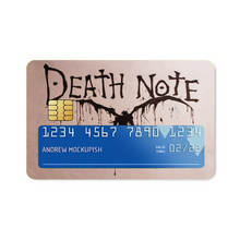 Load image into Gallery viewer, Anime Death Note Credit Card Skins (4-in-1 Pack)