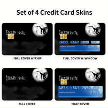 Load image into Gallery viewer, Anime Death Noter Credit Card Skins (4-in-1 Pack)