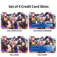 Load image into Gallery viewer, Anime Demon Slayer: Kimetsu no Yaiba Credit Card Skins (4-in-1 Pack)