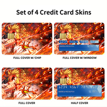 Load image into Gallery viewer, Anime Demon Slayer: Kimetsu no Yaiba Credit Card Skins (4-in-1 Pack)