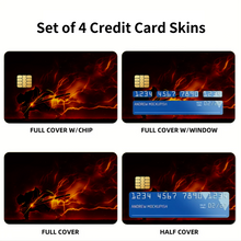 Load image into Gallery viewer, Anime Demon Slayer: Kimetsu no Yaiba Credit Card Skins (4-in-1 Pack)
