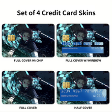 Load image into Gallery viewer, Anime Demon Slayer: Kimetsu no Yaiba Credit Card Skins (4-in-1 Pack)