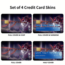 Load image into Gallery viewer, Anime Demon Slayer: Kimetsu no Yaiba Credit Card Skins (4-in-1 Pack)