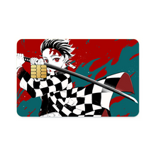 Load image into Gallery viewer, Anime Demon Slayer: Kimetsu no Yaiba Credit Card Skins (4-in-1 Pack)