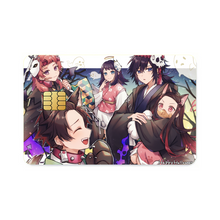 Load image into Gallery viewer, Anime Demon Slayer: Kimetsu no Yaiba Credit Card Skins (4-in-1 Pack)