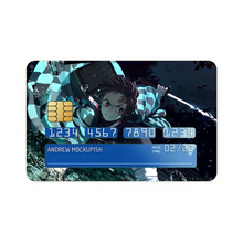 Load image into Gallery viewer, Anime Demon Slayer: Kimetsu no Yaiba Credit Card Skins (4-in-1 Pack)