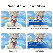 Load image into Gallery viewer, Anime Dr. Stone Credit Card Skins (4-in-1 Pack)