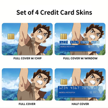 Load image into Gallery viewer, Anime Dr. Stone Credit Card Skins (4-in-1 Pack)
