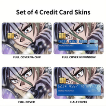 Load image into Gallery viewer, Anime Dr. Stone Credit Card Skins (4-in-1 Pack)