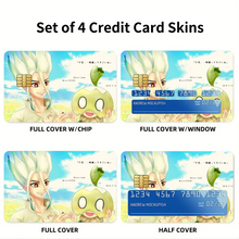 Load image into Gallery viewer, Anime Dr. Stone Credit Card Skins (4-in-1 Pack)