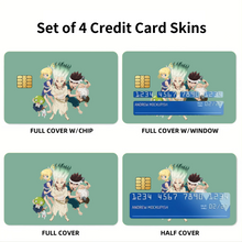 Load image into Gallery viewer, Anime Dr. Stone Credit Card Skins (4-in-1 Pack)