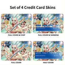 Load image into Gallery viewer, Anime Dr. Stone Credit Card Skins (4-in-1 Pack)