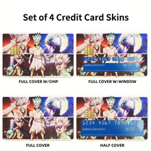 Load image into Gallery viewer, Anime Dr. Stone Credit Card Skins (4-in-1 Pack)