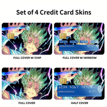 Load image into Gallery viewer, Anime Dr. Stone Credit Card Skins (4-in-1 Pack)