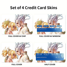 Load image into Gallery viewer, Anime Dr. Stone Credit Card Skins (4-in-1 Pack)