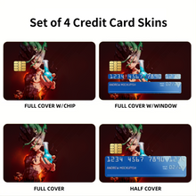 Load image into Gallery viewer, Anime Dr. Stone Credit Card Skins (4-in-1 Pack)