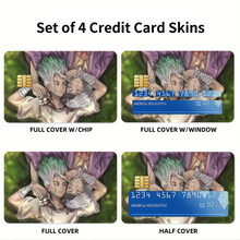 Load image into Gallery viewer, Anime Dr. Stone Credit Card Skins (4-in-1 Pack)