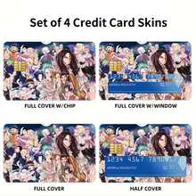 Load image into Gallery viewer, Anime Dr. Stone Credit Card Skins (4-in-1 Pack)
