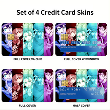 Load image into Gallery viewer, Anime Dr. Stone Credit Card Skins (4-in-1 Pack)