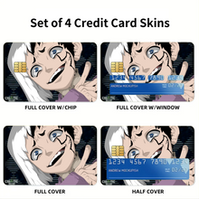 Load image into Gallery viewer, Anime Dr. Stone Credit Card Skins (4-in-1 Pack)