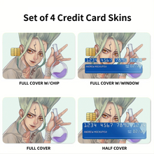 Load image into Gallery viewer, Anime Dr. Stone Credit Card Skins (4-in-1 Pack)