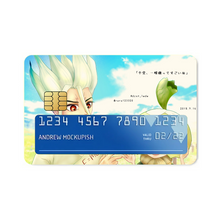 Load image into Gallery viewer, Anime Dr. Stone Credit Card Skins (4-in-1 Pack)