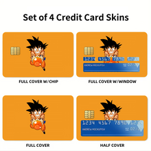 Load image into Gallery viewer, Anime Dragon Ball Credit Card Skins (4-in-1 Pack)