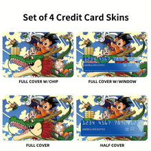 Load image into Gallery viewer, Anime Dragon Ball Z Credit Card Skins (4-in-1 Pack)