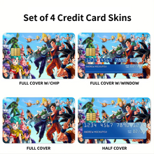 Load image into Gallery viewer, Anime Dragon Ball Z Credit Card Skins (4-in-1 Pack)