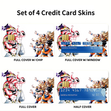 Load image into Gallery viewer, Anime Dragon Ball Z Credit Card Skins (4-in-1 Pack)