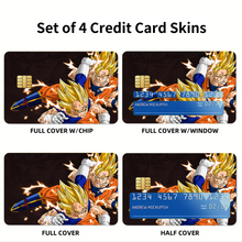 Load image into Gallery viewer, Anime Dragon Ball Z Credit Card Skins (4-in-1 Pack)
