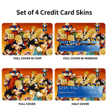 Load image into Gallery viewer, Anime Dragon Ball Z Credit Card Skins (4-in-1 Pack)