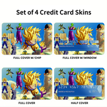 Load image into Gallery viewer, Anime Dragon Ball Z Credit Card Skins (4-in-1 Pack)