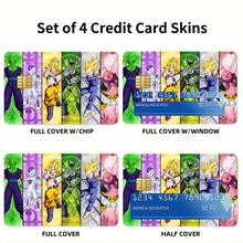 Load image into Gallery viewer, Anime Dragon Ball Z Credit Card Skins (4-in-1 Pack)