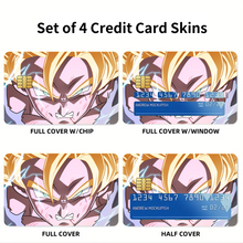 Load image into Gallery viewer, Anime Dragon Ball Z Credit Card Skins (4-in-1 Pack)