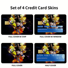 Load image into Gallery viewer, Anime Dragon Ball Z Credit Card Skins (4-in-1 Pack)