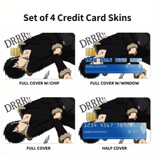 Load image into Gallery viewer, Anime Durarara!! Credit Card Skins (4-in-1 Pack)
